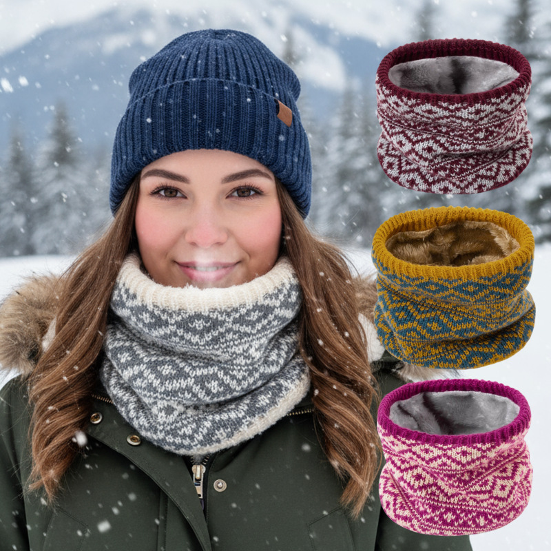 Neck Gaiter Fleece - 1-6 ชิ้น ผ้าพันคอสำหรับฤดูหนาว บุด้วยผ้าฟลีซ กันลม ให้ความอบอุ่น