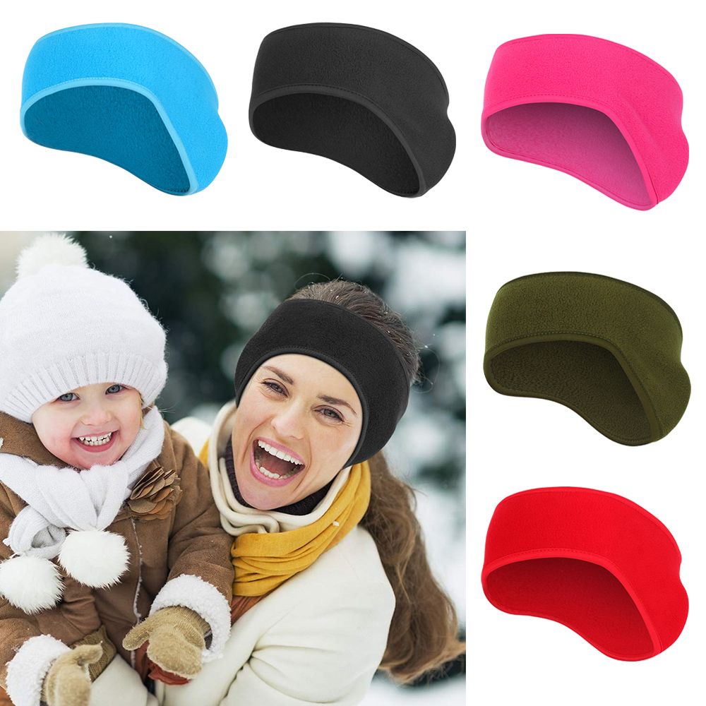 Fleece Ear Warmer Band - ที่คาดผม 1 ชิ้น สำหรับผู้หญิงและเด็กผู้หญิง ผ้าฟลีซ ปิดหู
