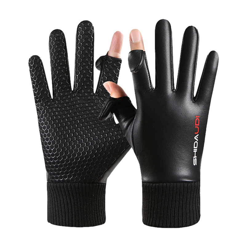 Touch Screen Gloves - ถุงมือมอเตอร์ไซค์บุขนแกะกันความร้อน หน้าจอสัมผัส กันน้ำ ปิดคลุมนิ้วเต็มรูปแบบ สำหรับขี่มอเตอร์ไซค์ จักรยาน
