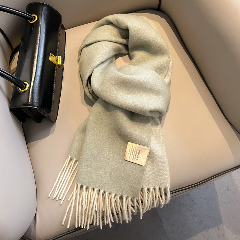 ผ้าพันคอขนสัตว์แท้ 100% ใหม่ ส - Wool Scarf Men บทวิจารณ์และราคา