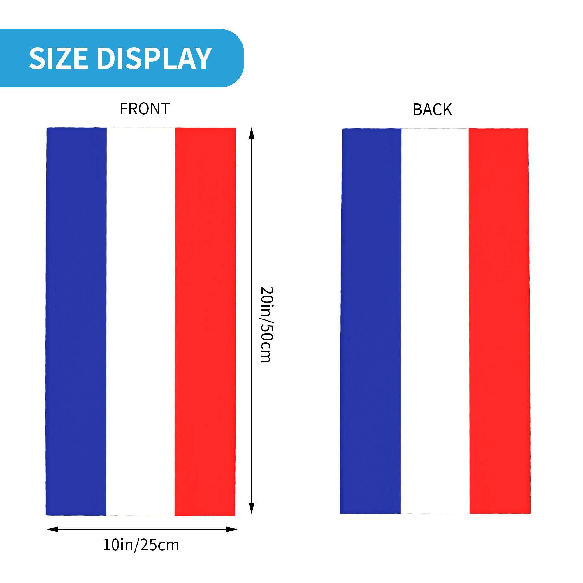 CUSTOM French FLAG ฝรั่งเศสผ้า - Neck Gaiter Fleece บทวิจารณ์และราคา