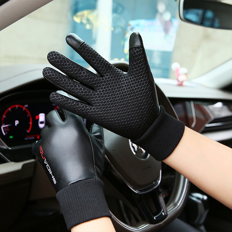 ถุงมือมอเตอร์ไซค์บุขนแกะกันควา - Touch Screen Gloves บทวิจารณ์และราคา